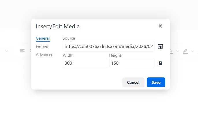 Lưu video v&agrave; k&iacute;ch thước